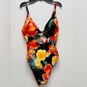 Women’s Plunge Front & Back Cut Out - One Piece Swimsuit - Shade & Shore - XL